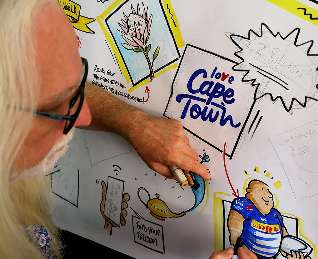 James Durno Graphic Recording At Cape Town Live Event