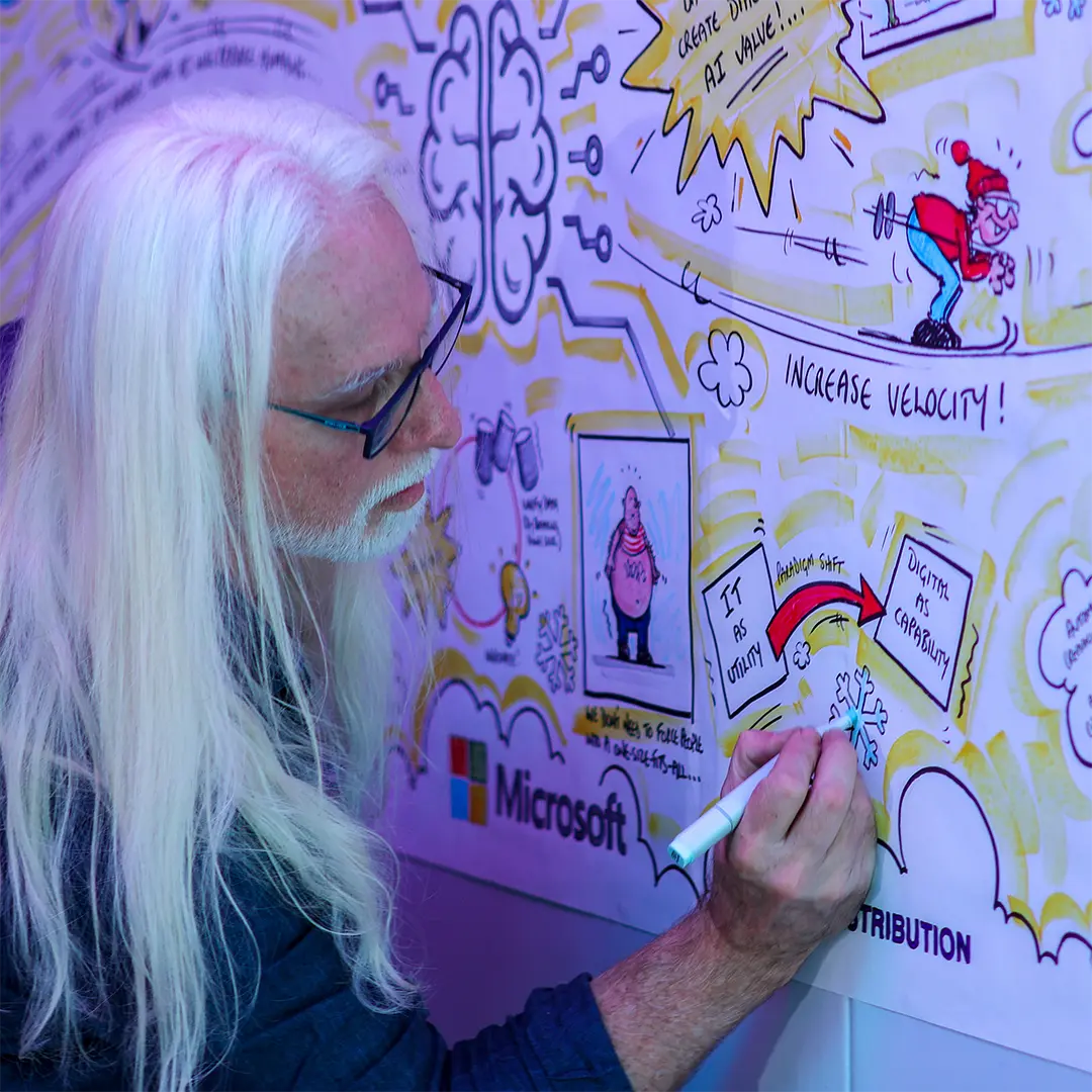 James Durno Live Graphic Recording At South African Event
